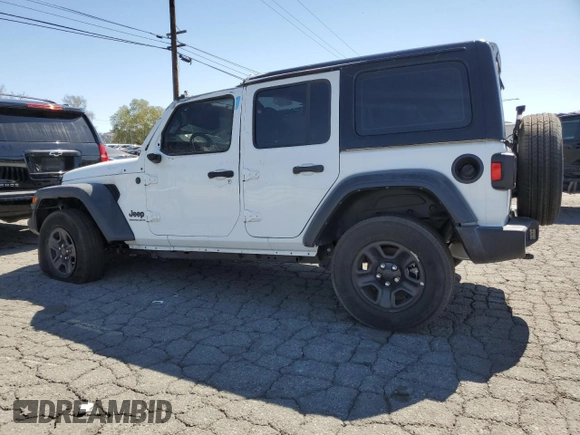 2023 Jeep Wrangler Sport S with VIN 1C4HJXDG0PW638871, listed as a Copart auction lot 47102315 with Not Provided miles and Clean Title. Bid and sale history available at DreamBid. Image 2.