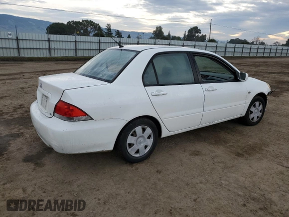 2005 Mitsubishi Lancer ES with VIN JA3AJ26E95U050815, listed as a Copart auction lot 38111064 with 172,061 mi miles and Salvage title. Bid and sale history available at DreamBid. Image 3.