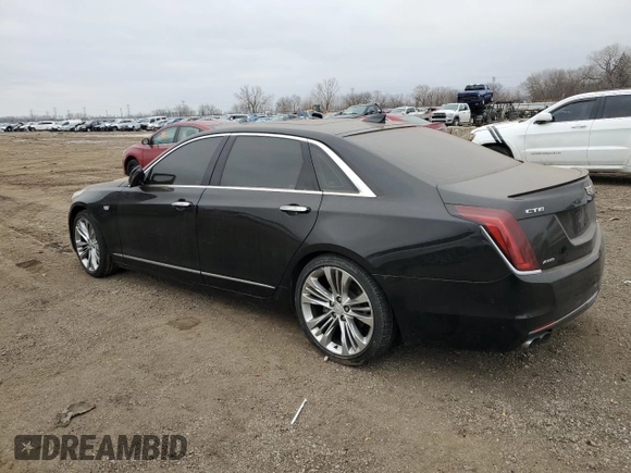 2018 Cadillac CT6 Sport AWD with VIN 1G6KP5R69JU132065, listed as a Copart auction lot 44691275 with 51,264 mi miles and Salvage title. Bid and sale history available at DreamBid. Image 2.
