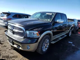2016 Ram 1500 Longhorn with VIN 1C6RR7WT5GS181187, listed as a Copart auction lot 43376914 with 165,081 mi miles and Salvage Title. Bid and sale history available at carsss.com. Image 1.