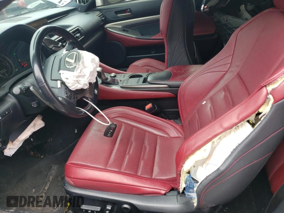 2016 Lexus RC 300 F Sport with VIN JTHSM5BC5G5000752, listed as a Copart auction lot 62030615 with 111,161 mi miles and Salvage title. Bid and sale history available at DreamBid. Image 7.