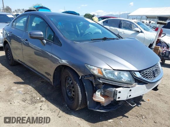 2014 Honda Civic LX with VIN 2HGFB2F56EH557468, listed as a IAAI auction lot 41969178 with 138,791 mi miles and . Bid and sale history available at DreamBid. Image 1.