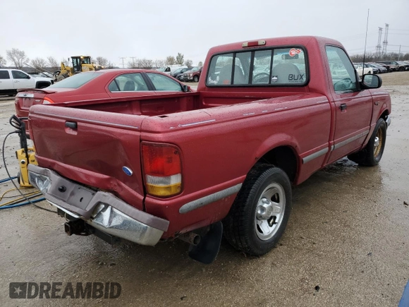 1995 Ford Ranger Splash with VIN 1FTCR10X7SPA51933, listed as a Copart auction lot 81237154 with 217,302 mi miles and Salvage Title. Bid and sale history available at carsss.com. Image 3.
