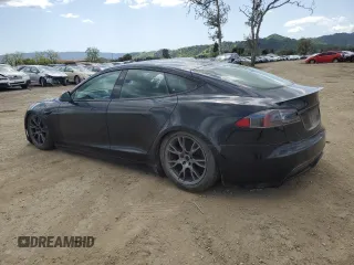 2021 Tesla Model S Plaid with VIN 5YJSA1E62MF455304, listed as a Copart auction lot 51279555 with 17,951 mi miles and Salvage title. Bid and sale history available at DreamBid. Image 2.