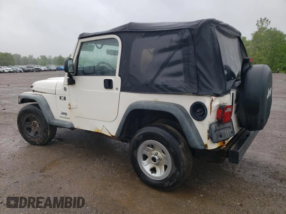 2006 Jeep Wrangler X with VIN 1J4FA39S56P742837, listed as a Copart auction lot 58166415 with 97,224 mi miles and Salvage title. Bid and sale history available at DreamBid. Image 2.