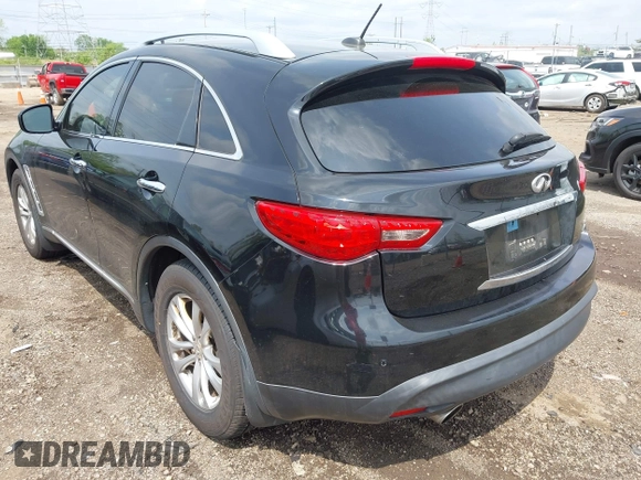 2010 Infiniti FX35 with VIN JN8AS1MW4AM851803, listed as a IAAI auction lot 42156351 with 170,700 mi miles. Bid and sale history available at carsss.com. Image 3.