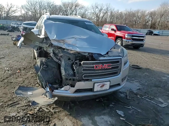 2014 GMC Acadia SLT with VIN 1GKKRRKD0EJ236544, listed as a Copart auction lot 43193395 with 92,481 mi miles and Non Repairable. Bid and sale history available at carsss.com. Image 12.