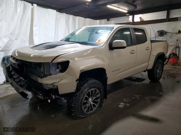 2022 Chevrolet Colorado 4WD ZR2 with VIN 1GCGTEEN9N1309054, listed as a Copart auction lot 43639635 with 12,995 mi miles and Salvage Title. Bid and sale history available at carsss.com. Image 1.
