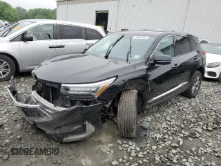 2021 Acura RDX Technology with VIN 5J8TC2H54ML001707, listed as a Copart auction lot 56026285 with 75,720 mi miles and Salvage title. Bid and sale history available at DreamBid. Image 1.