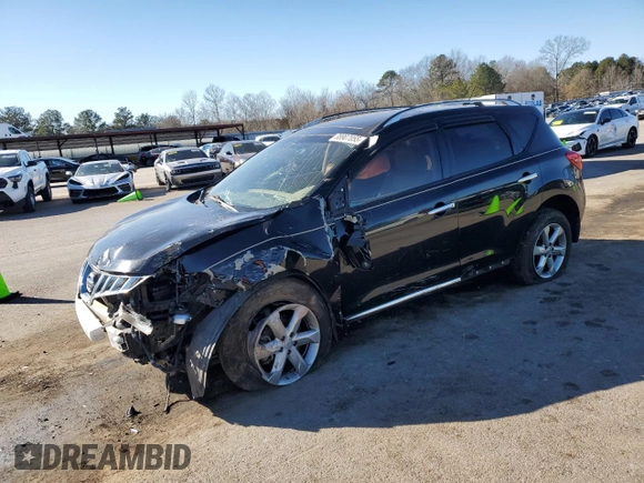 2010 Nissan Murano S with VIN JN8AZ1MU4AW019845, listed as a Copart auction lot 88907055 with 118,904 mi miles and Salvage Title. Bid and sale history available at carsss.com. Image 1.