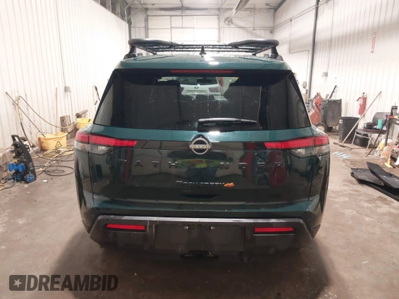 2024 Nissan Pathfinder Rock Creek with VIN 5N1DR3BD7RC301350, listed as a IAAI auction lot 41726175 with 5,304 mi miles and . Bid and sale history available at DreamBid. Image 17.