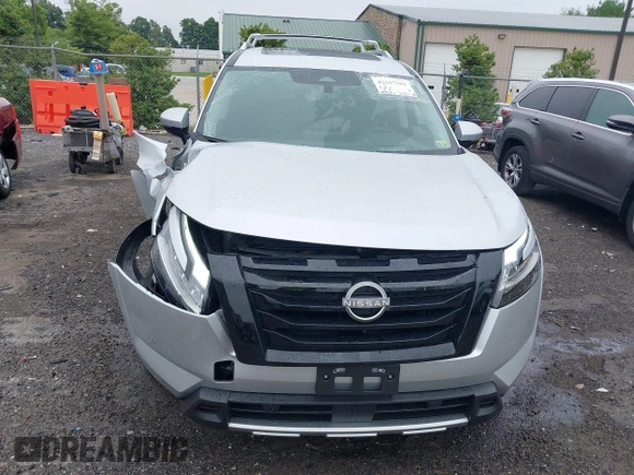 2024 Nissan Pathfinder Platinum with VIN 5N1DR3DJXRC298866, listed as a IAAI auction lot 42607262 with 4,683 mi miles and . Bid and sale history available at DreamBid. Image 13.