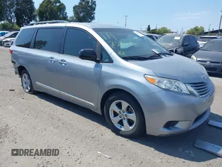 2017 Toyota Sienna LE Auto Access Seat with VIN 5TDKZ3DC9HS841120, listed as a IAAI auction lot 42755500 with 65,952 mi miles and . Bid and sale history available at DreamBid. Image 1.