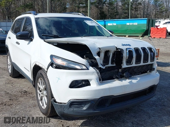 2016 Jeep Cherokee Sport with VIN 1C4PJLAS5GW207990, listed as a IAAI auction lot 41230521 with 253,524 mi miles and . Bid and sale history available at DreamBid. Image 6.