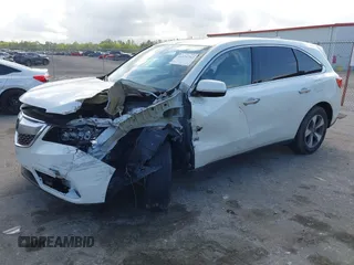 2016 Acura MDX with VIN 5FRYD3H24GB004738, listed as a IAAI auction lot 41571742 with 50,007 mi miles. Bid and sale history available at carsss.com. Image 18.