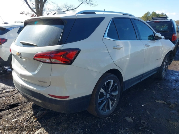 2022 Chevrolet Equinox Premier with VIN 3GNAXNEV3NS103616, listed as a IAAI auction lot 41537166 with 37,554 mi miles. Bid and sale history available at carsss.com. Image 4.