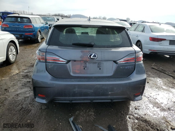 2014 Lexus CT 200h Hybrid with VIN JTHKD5BH1E2182508, listed as a Copart auction lot 46239225 with 57899 miles and Salvage Title. Bid and sale history available at carsss.com. Image 6.