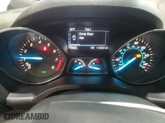 2016 Ford Escape SE with VIN 1FMCU9GX9GUC26772, listed as a Copart auction lot 45337945 with 112,822 mi miles and Salvage Title. Bid and sale history available at DreamBid. Image 9.