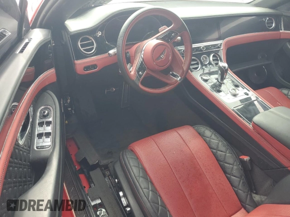 2020 Bentley Continental GT GT with VIN SCBCB2ZG8LC080737, listed as a Copart auction lot 76071834 with Not Provided miles and Non Repairable. Bid and sale history available at DreamBid. Image 8.