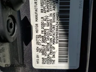 2010 Pontiac Vibe 1SA with VIN 5Y2SP6E86AZ414421, listed as a Copart auction lot 53953625 with 221,421 mi miles and Salvage title. Bid and sale history available at DreamBid. Image 12.