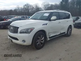 2013 Infiniti QX56 z VIN JN8AZ2NCXD9330307, wystawiony jako IAAI lot #41721153 z przebiegiem 160 769 mil mil oraz . Historia ofert i sprzedaży dostępna na DreamBid. Obrazek 2.