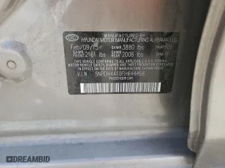 2015 Hyundai Elantra Limited with VIN 5NPDH4AE0FH644458, listed as a Copart auction lot 50271545 with 114,160 mi miles and Salvage Title. Bid and sale history available at carsss.com. Image 13.