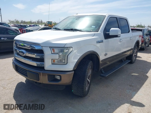 2015 Ford F-150 XLT with VIN 1FTEW1EFXFFB69911, listed as a IAAI auction lot 41838246 with 122,566 mi miles. Bid and sale history available at carsss.com. Image 2.