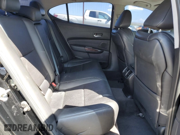 2015 Acura TLX Advance with VIN 19UUB3F76FA001028, listed as a Copart auction lot 55284625 with 110,674 mi miles and Salvage title. Bid and sale history available at DreamBid. Image 10.