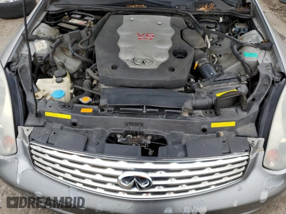 2003 Infiniti G35 w/Leather z VIN JNKCV54E53M201132, wystawiony jako Copart lot #56076775 z przebiegiem 174 657 mil mil oraz Szkoda całkowita • Salvage title. Historia ofert i sprzedaży dostępna na DreamBid. Obrazek 11.