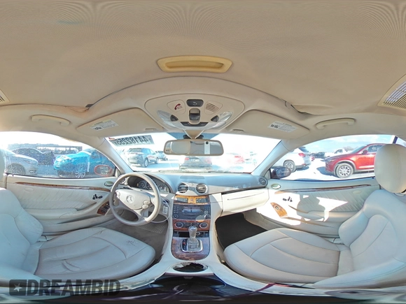 2007 Mercedes-Benz CLK 350 with VIN WDBTJ56H97F227410, listed as a Copart auction lot 44182255 with 211,780 mi miles and Salvage title. Bid and sale history available at DreamBid. Image 13.