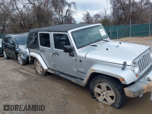 2008 Jeep Wrangler Unlimited Sahara with VIN 1J4GA59158L501099, listed as a IAAI auction lot 41743590 with 213,941 mi miles and . Bid and sale history available at DreamBid. Image 13.
