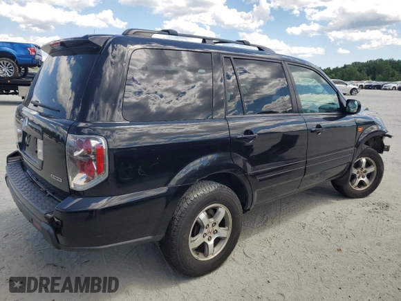 2008 Honda Pilot SE with VIN 5FNYF183X8B006696, listed as a Copart auction lot 58310955 with Not provided miles and Salvage title. Bid and sale history available at DreamBid. Image 3.