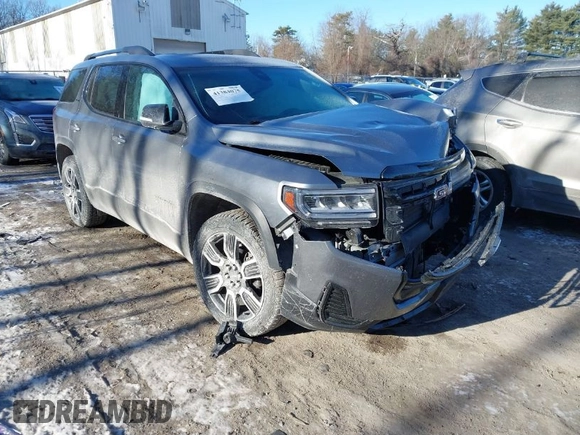 2021 GMC Acadia SLE with VIN 1GKKNRLS9MZ100776, listed as a IAAI auction lot 41384075 with 47,304 mi miles. Bid and sale history available at carsss.com. Image 1.