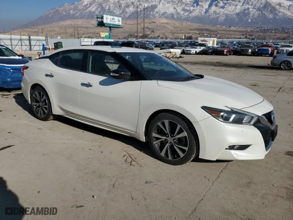 2018 Nissan Maxima SL with VIN 1N4AA6AP7JC381562, listed as a Copart auction lot 86142204 with 81,550 mi miles and Salvage Title. Bid and sale history available at carsss.com. Image 4.