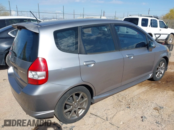 2007 Honda Fit Sport with VIN JHMGD37687S056585, listed as a IAAI auction lot 41969973 with 138,387 mi miles. Bid and sale history available at carsss.com. Image 4.