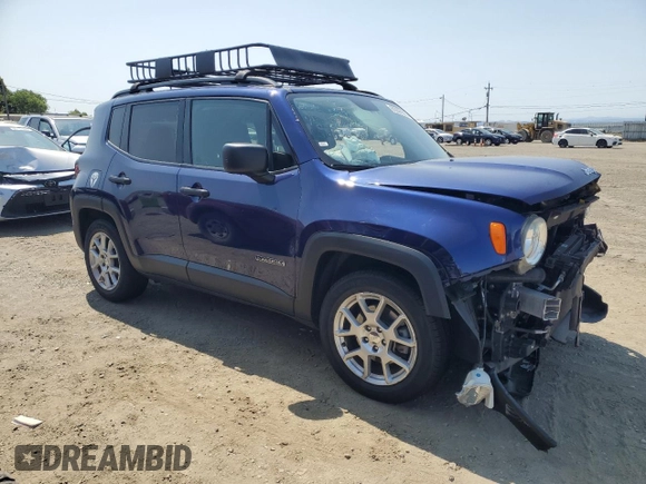 2019 Jeep Renegade Sport with VIN ZACNJAAB5KPK49980, listed as a Copart auction lot 60098805 with Not provided miles and Salvage title. Bid and sale history available at DreamBid. Image 4.