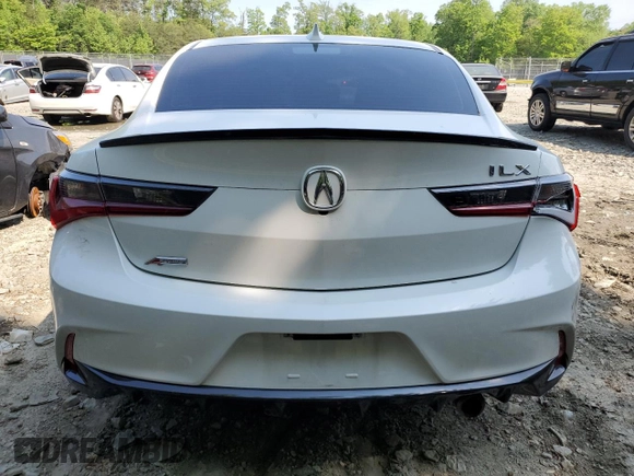 2020 Acura ILX Premium with VIN 19UDE2F87LA001741, listed as a Copart auction lot 55400885 with 58,344 mi miles and Salvage title. Bid and sale history available at DreamBid. Image 6.