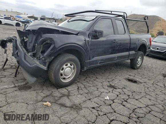 2022 Ford F-150 XL z VIN 1FTEX1C81NKD24854, wystawiony jako Copart lot #55755525 z przebiegiem 87 072 mil mil oraz Szkoda całkowita • Salvage title. Historia ofert i sprzedaży dostępna na DreamBid. Obrazek 1.