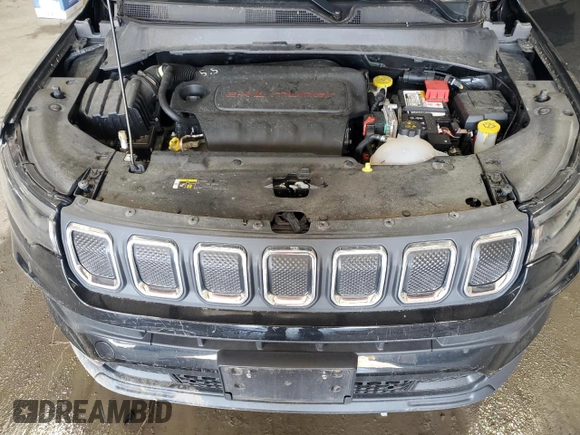 2022 Jeep Compass Latitude with VIN 3C4NJDBBXNT181028, listed as a Copart auction lot 53794695 with 16,712 mi miles and Salvage title. Bid and sale history available at DreamBid. Image 12.