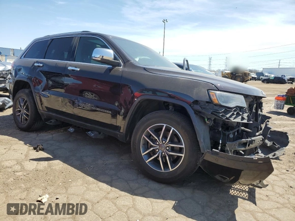 2019 Jeep Grand Cherokee Limited with VIN 1C4RJFBG6KC582933, listed as a Copart auction lot 53847055 with 69,062 mi miles and Salvage title. Bid and sale history available at DreamBid. Image 4.