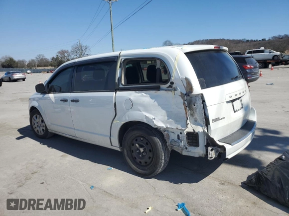 2020 Dodge Grand Caravan SE with VIN 2C4RDGBG6LR240811, listed as a Copart auction lot 47280945 with 100,986 mi miles and Salvage Title. Bid and sale history available at DreamBid. Image 2.