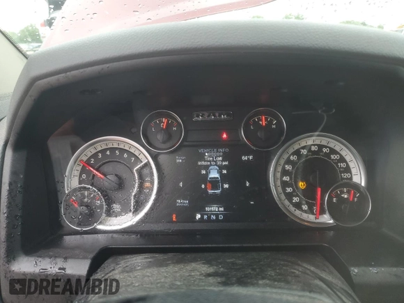 2018 Ram 1500 Big Horn with VIN 1C6RR7GG9JS310766, listed as a Copart auction lot 57300475 with 101,572 mi miles and Salvage title. Bid and sale history available at DreamBid. Image 9.
