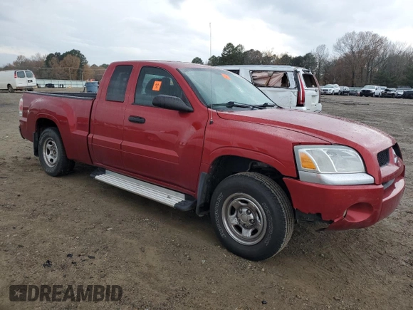 2007 Mitsubishi Raider LS with VIN 1Z7HC22K07S174061, listed as a Copart auction lot 85024834 with 112,062 mi miles and Salvage Title. Bid and sale history available at carsss.com. Image 4.
