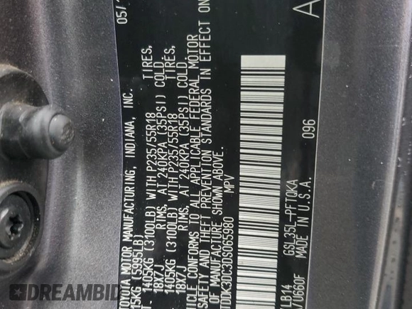 2013 Toyota Sienna XLE with VIN 5TDDK3DC3DS065980, listed as a Copart auction lot 50563385 with 124,124 mi miles and Salvage Title. Bid and sale history available at DreamBid. Image 14.