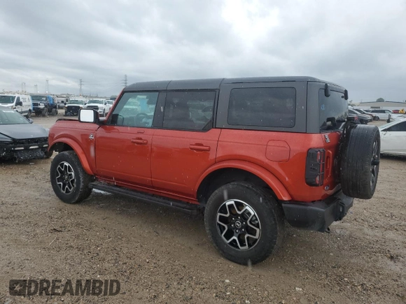 2023 Ford Bronco with VIN 1FMEE5BP2PLB61761, listed as a Copart auction lot 54497975 with 17,180 mi miles and Salvage title. Bid and sale history available at DreamBid. Image 2.