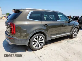 2021 Kia Telluride EX with VIN 5XYP34HCXMG188876, listed as a Copart auction lot 58031525 with 74,182 mi miles and Salvage title. Bid and sale history available at DreamBid. Image 3.