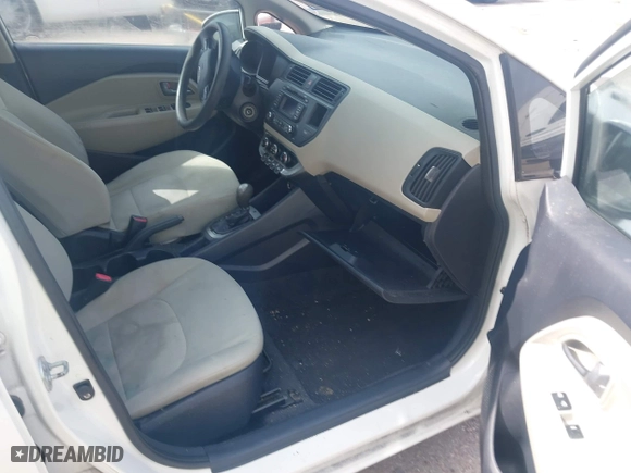 2012 Kia Rio LX with VIN KNADM5A37C6094193, listed as a IAAI auction lot 41940411 with 166,626 mi miles. Bid and sale history available at carsss.com. Image 5.