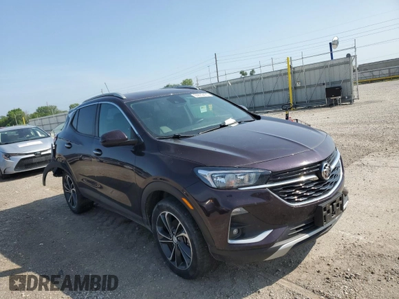 2020 Buick Encore GX Select with VIN KL4MMESL6LB097153, listed as a Copart auction lot 60819435 with 55,715 mi miles and Salvage title. Bid and sale history available at DreamBid. Image 4.