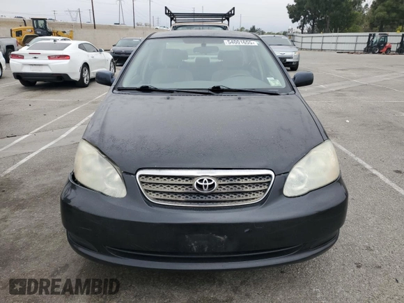 2006 Toyota Corolla CE with VIN JTDBR32E260096828, listed as a Copart auction lot 54001655 with 207,003 mi miles and Salvage Title. Bid and sale history available at DreamBid. Image 5.