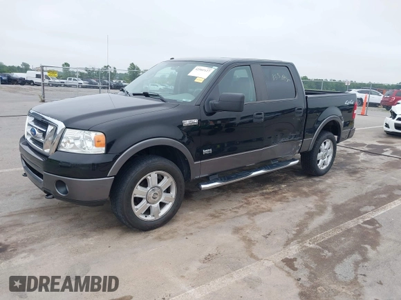 2008 Ford F-150 XLT with VIN 1FTPW14V88KD62523, listed as a IAAI auction lot 42502127 with 153,195 mi miles and . Bid and sale history available at DreamBid. Image 2.